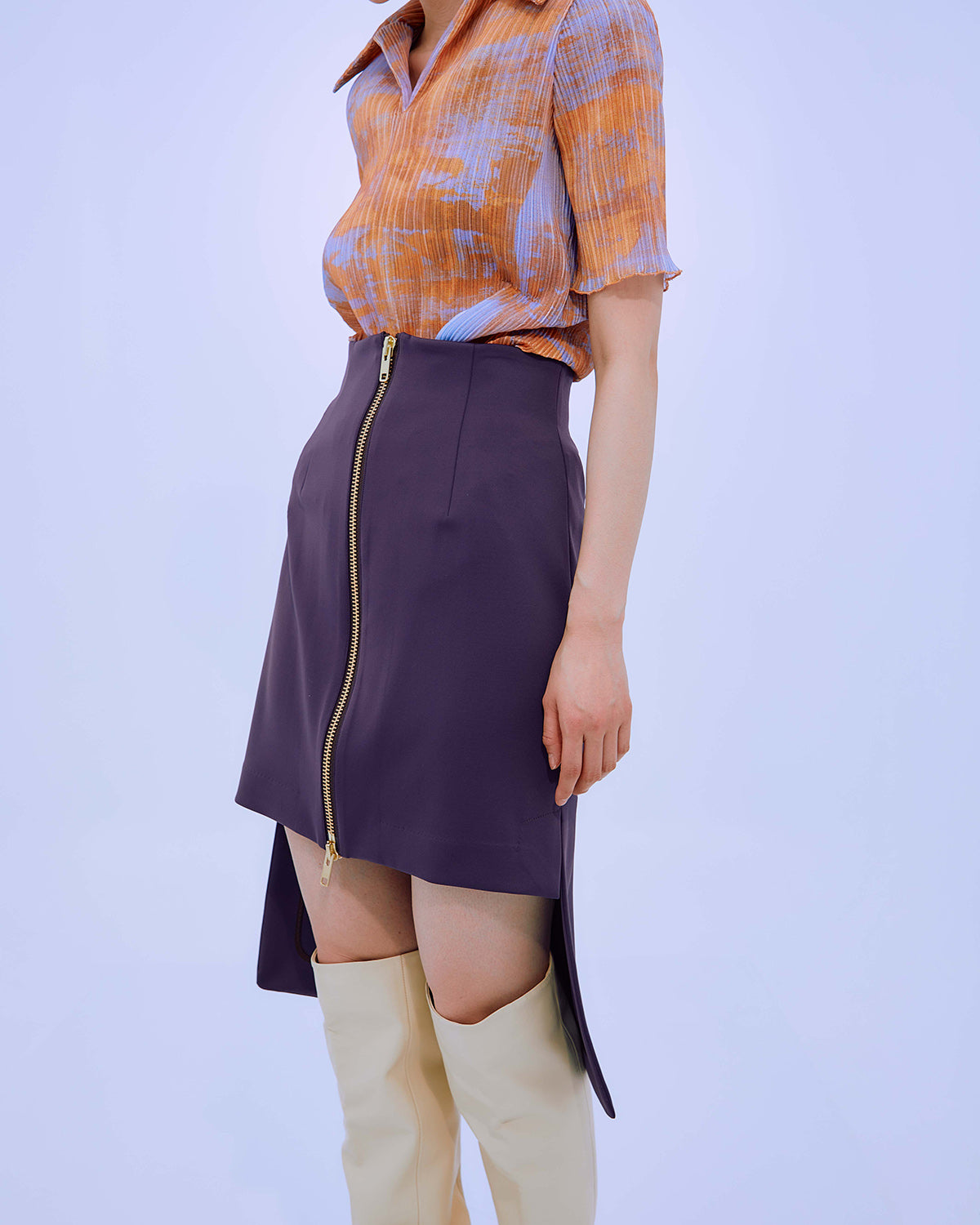 SCUBA JERSEY FRONT ZIP SKIRT【受注終了】 | ARCHIVE | STORE