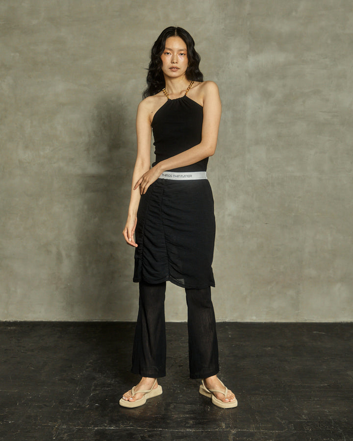 HALTER NECK CHAIN STRAP TOPS
