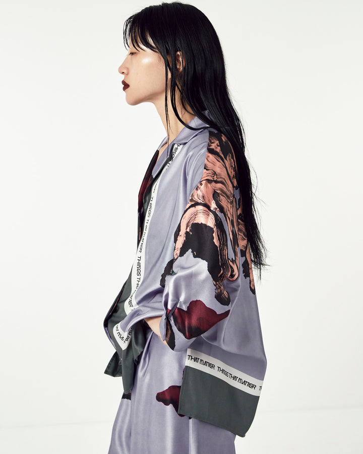 BODY TRIP OPEN-COLLAR BIG SHIRT