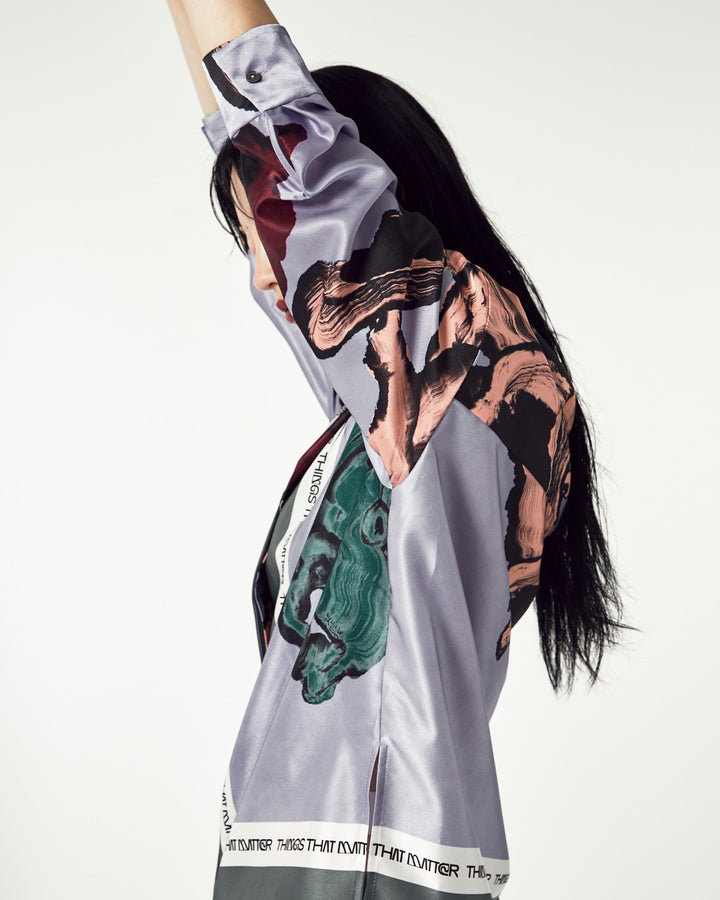BODY TRIP OPEN-COLLAR BIG SHIRT