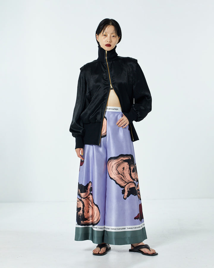 BODY TRIP HIP BONE CUTTING WIDE PANTS