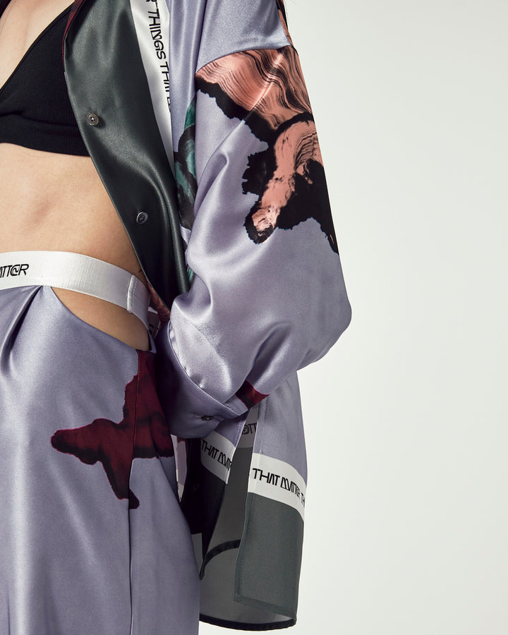BODY TRIP HIP BONE CUTTING WIDE PANTS