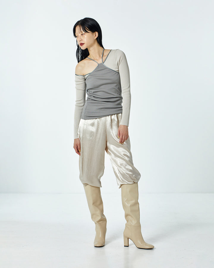 LAYERED BRIGHT PLATING RIB TOPS