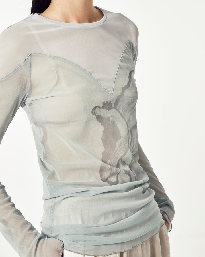 BODY TRIP BI-COLOR TULLE TOPS