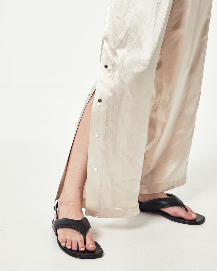 ACETATE SATIN TRACK PANTS