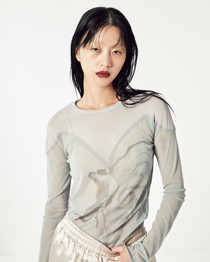 BODY TRIP BI-COLOR TULLE TOPS