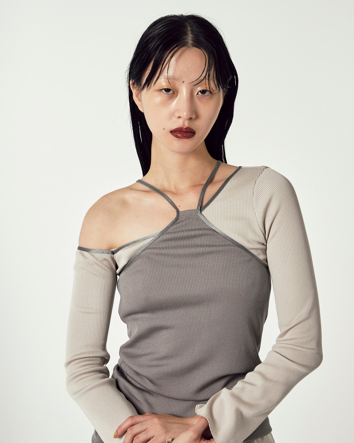 LAYERED BRIGHT PLATING RIB TOPS | SENSE 08_ | STORE | THINGS THAT LAYERED BRIGHT PLATING RIB TOPS | SENSE 08_ | STORE | THINGS THAT