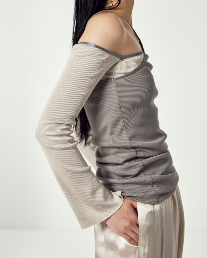 LAYERED BRIGHT PLATING RIB TOPS