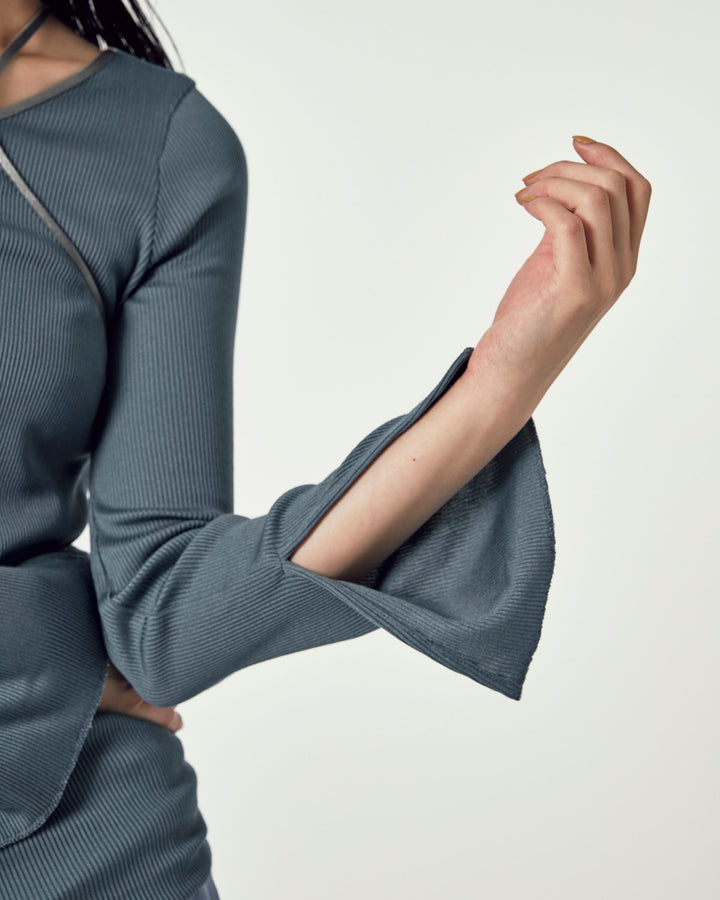 LAYERED BRIGHT PLATING RIB TOPS