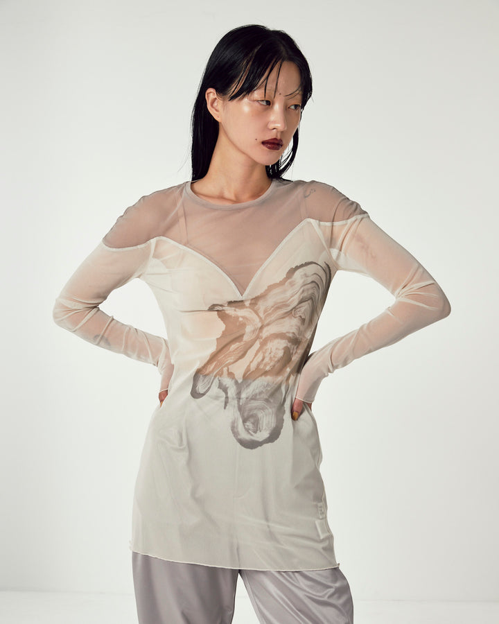 BODY TRIP BI-COLOR TULLE TOPS