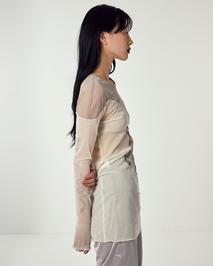 BODY TRIP BI-COLOR TULLE TOPS