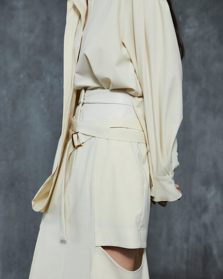 T/R LAYERED NOTCH TIGHT LONG SKIRT