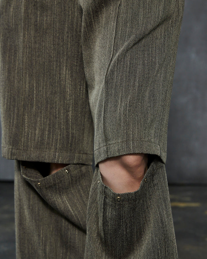 HERRINGBONE TWEED 2WAY PANTS