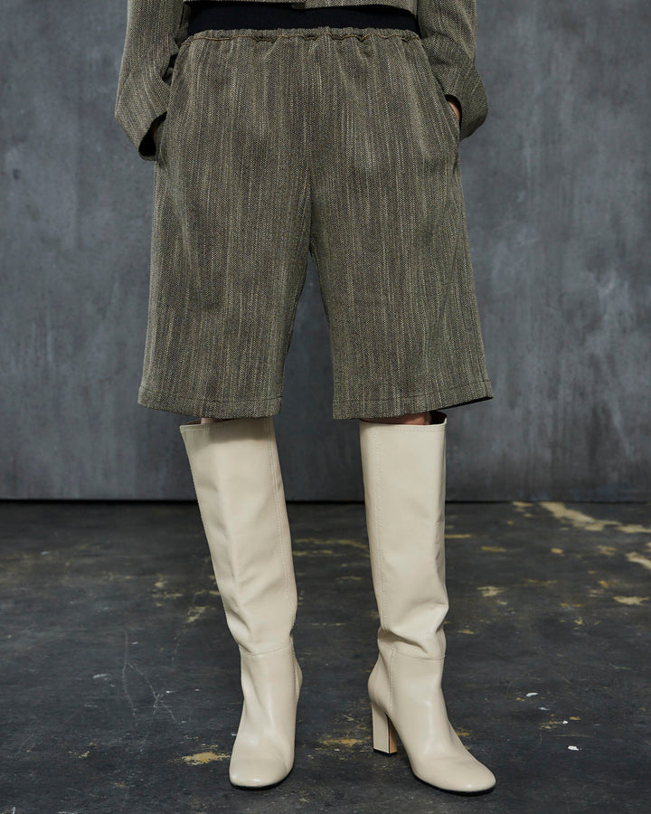 HERRINGBONE TWEED 2WAY PANTS