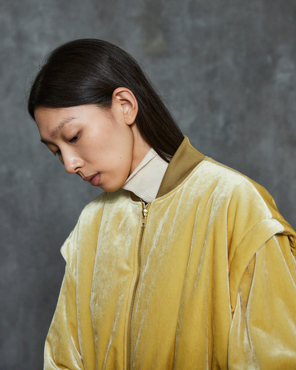 TRIACETATE VELOUR  MA-1 BLOUSON