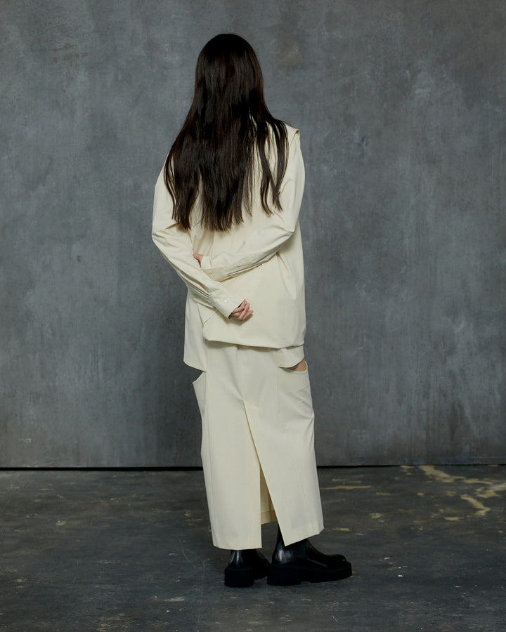 T/R LAYERED NOTCH TIGHT LONG SKIRT