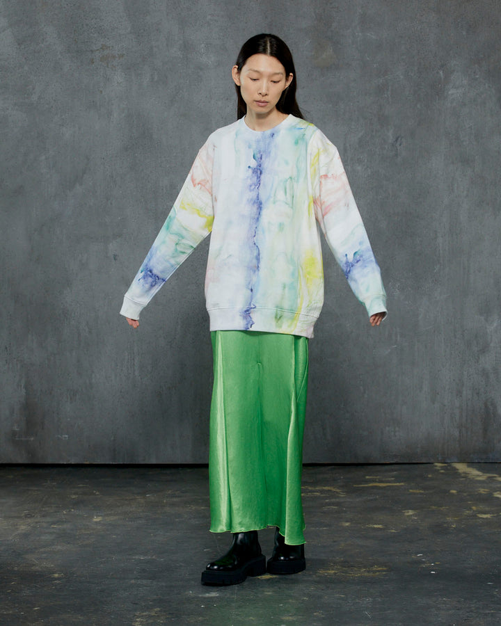 AHUM PRINT SWEAT PULLOVER