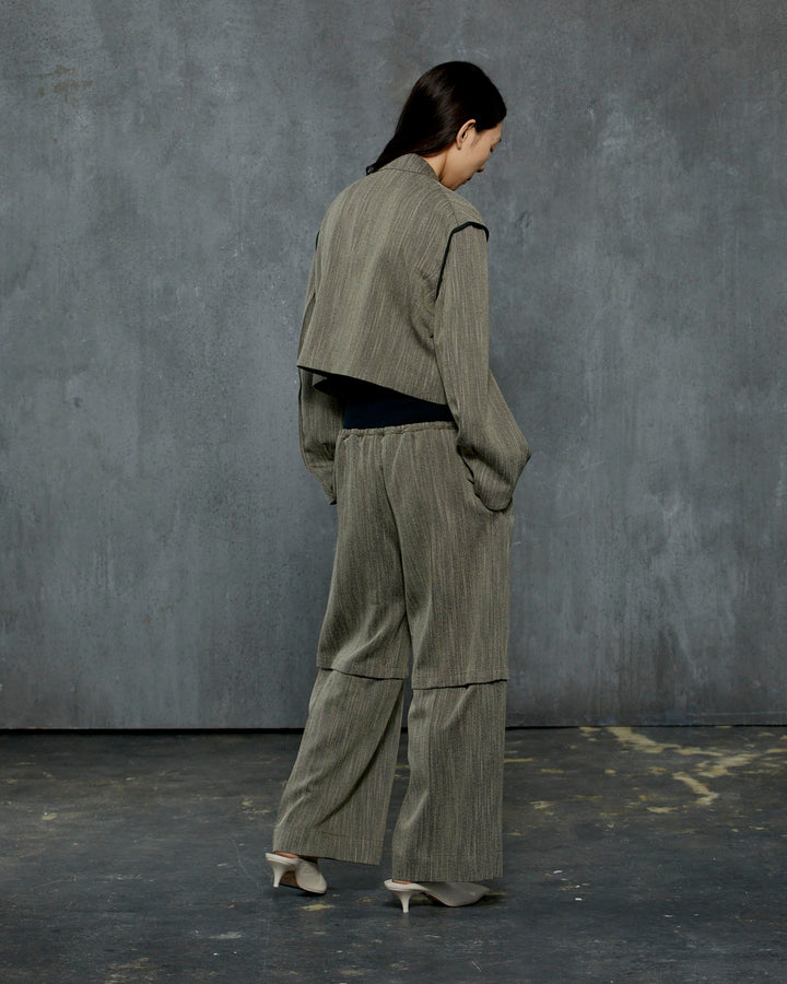HERRINGBONE TWEED 2WAY PANTS