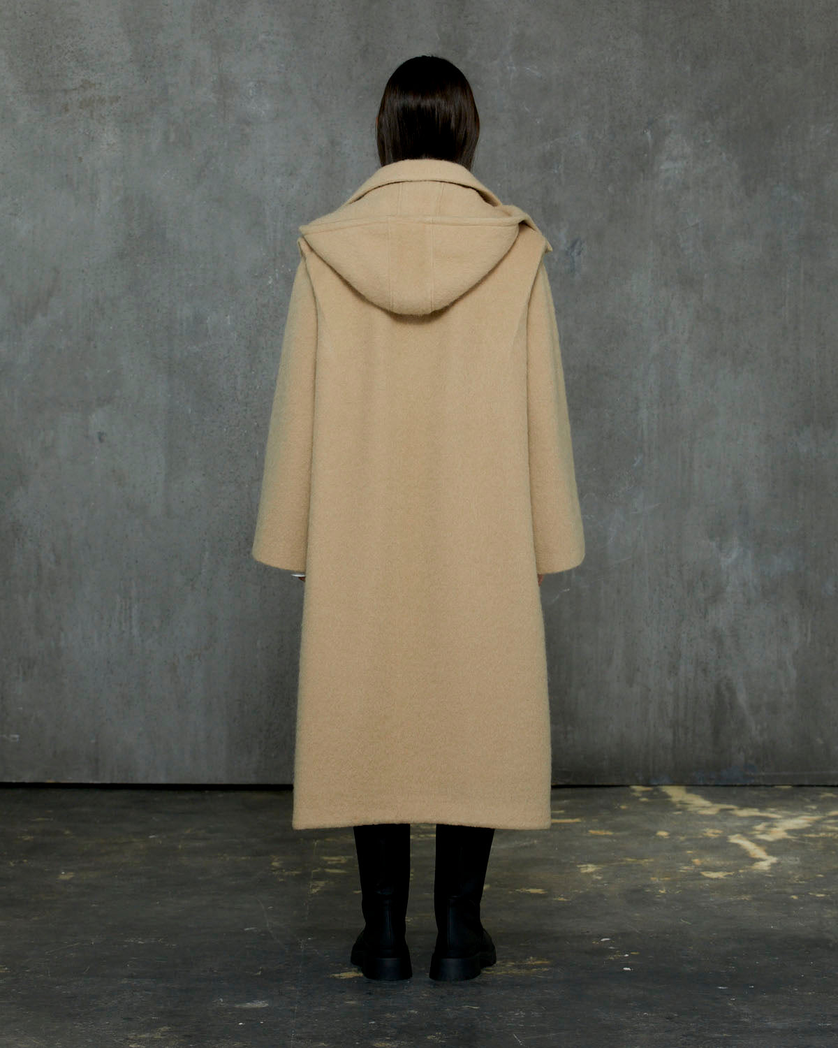 MOHAIR SHAGGY HOODED LONG COAT【受注終了】 | SENSE 09_ | STORE 