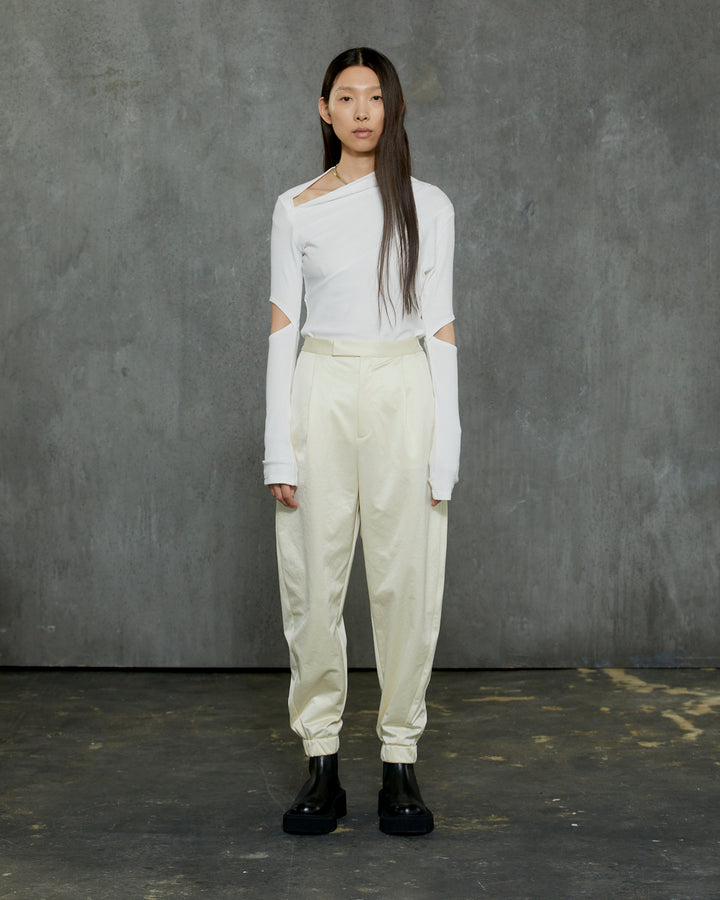 SATIN JERSEY JOG PANTS