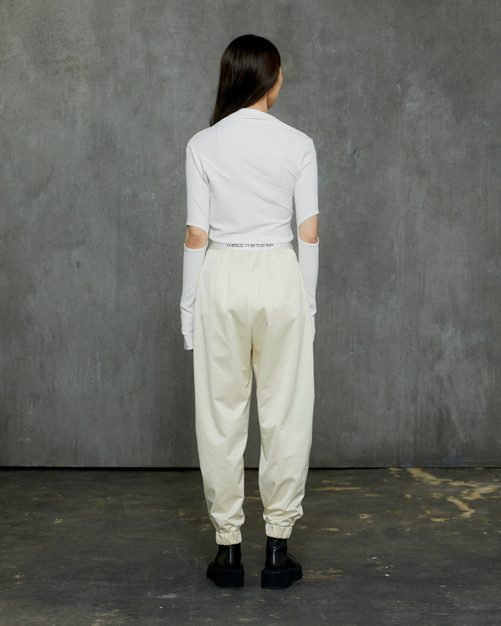 SATIN JERSEY JOG PANTS