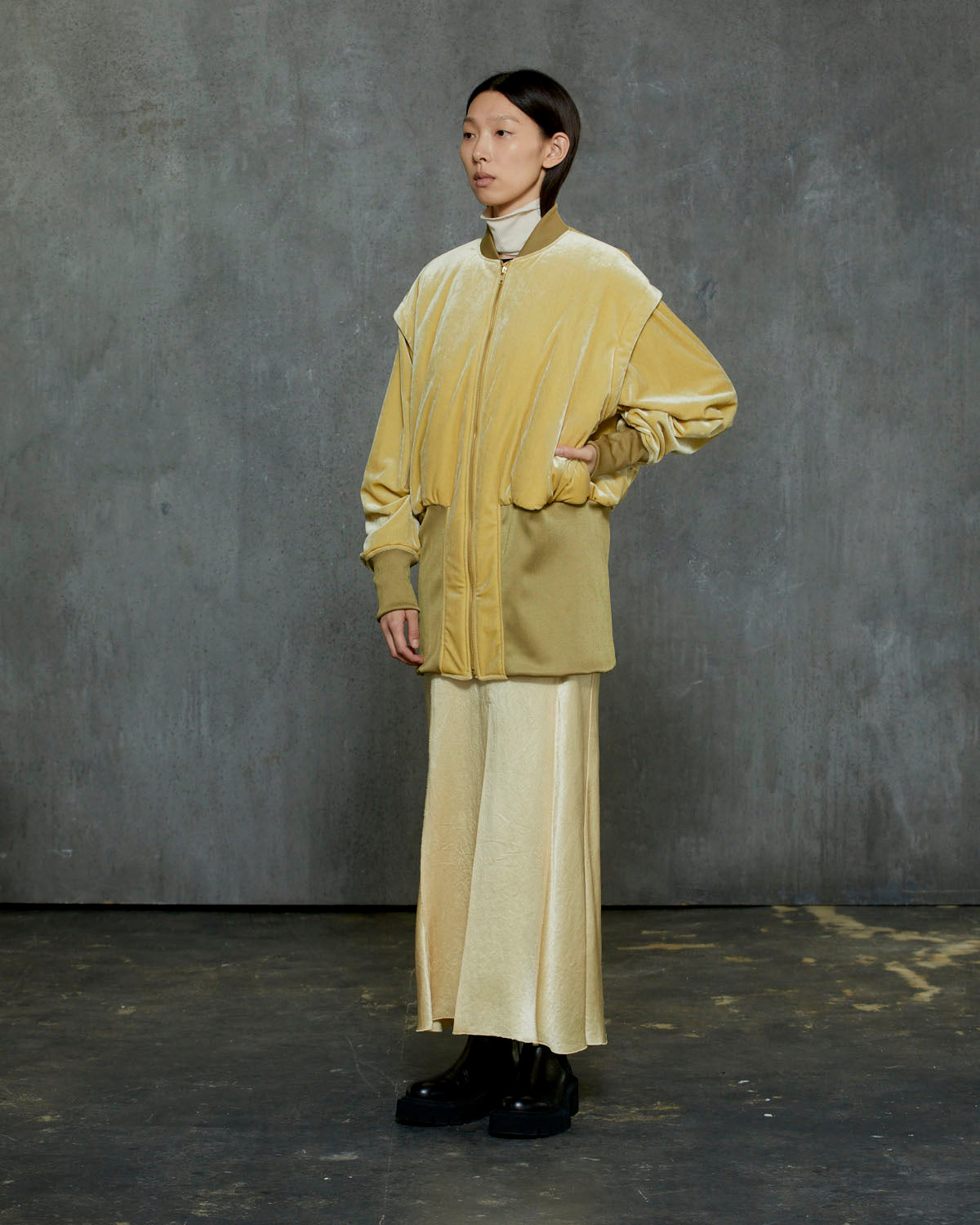 TRIACETATE VELOUR MA-1 BLOUSON【10/31販売終了】【早期お届け