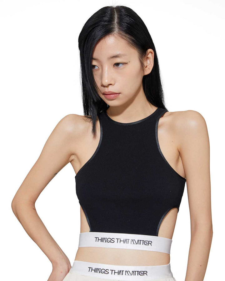 CUT OUT CROPPED TANKTOP【2/5(日)限定再販売⇒終了】