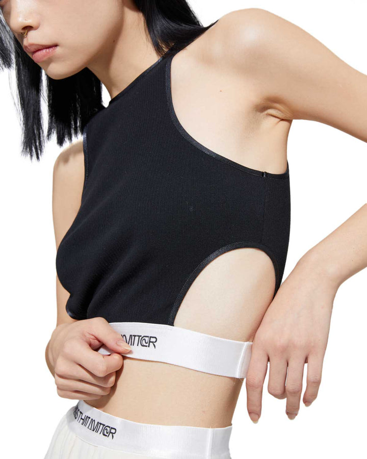 CUT OUT CROPPED TANKTOP【2/5(日)限定再販売⇒終了】