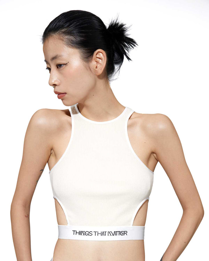 CUT OUT CROPPED TANKTOP【2/5(日)限定再販売⇒終了】