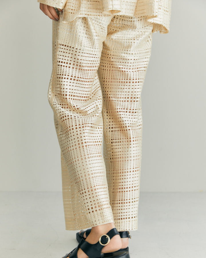 TRIACETATE LACE PANTS