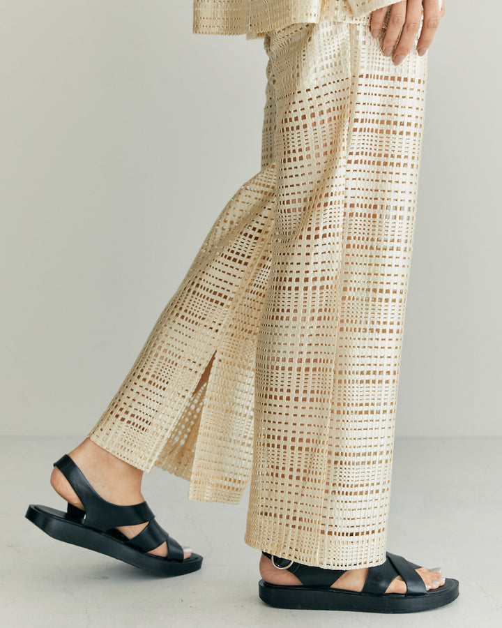TRIACETATE LACE PANTS