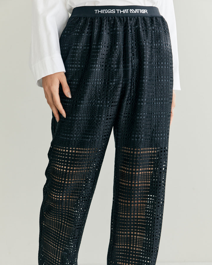 TRIACETATE LACE PANTS