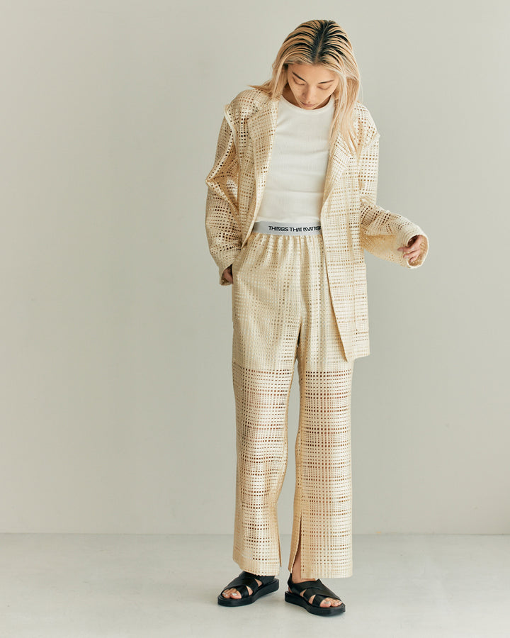 TRIACETATE LACE PANTS