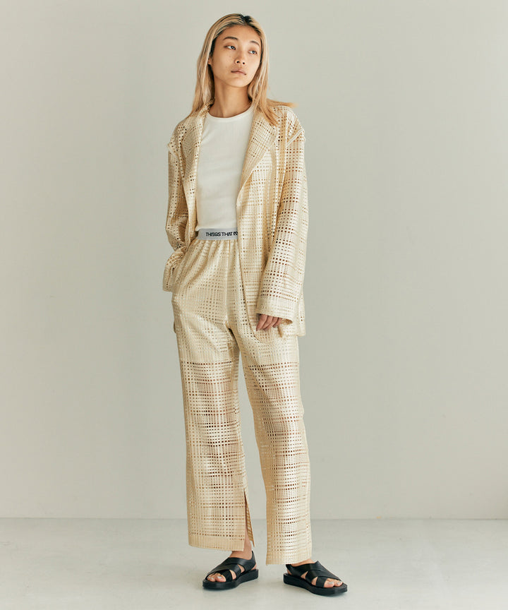 TRIACETATE LACE PANTS