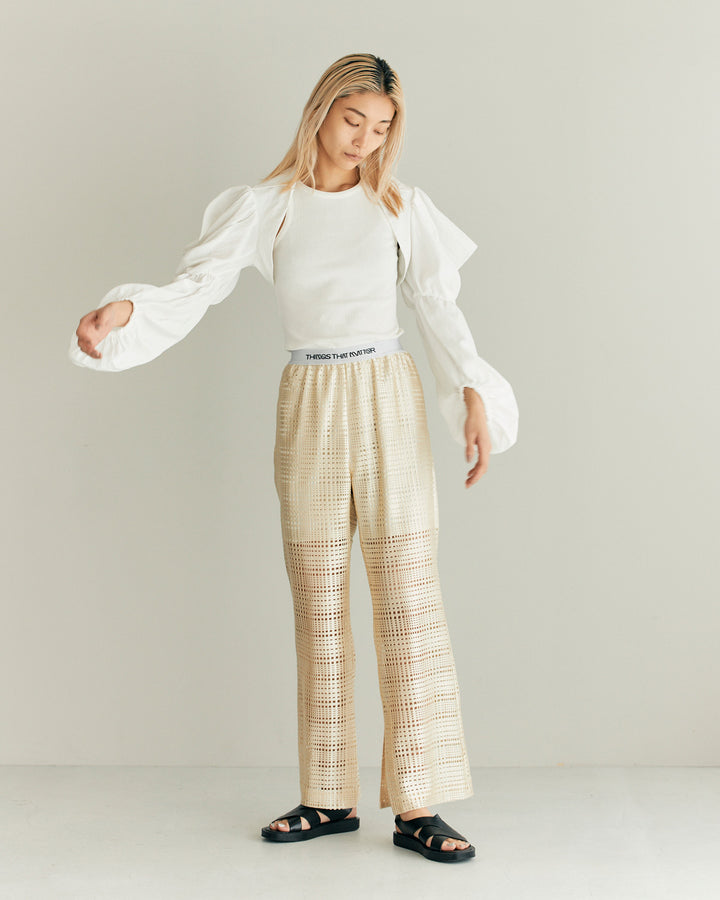 TRIACETATE LACE PANTS