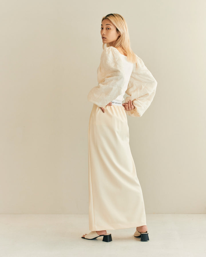 CONFLICTING POWER SLEEVE BLOUSE