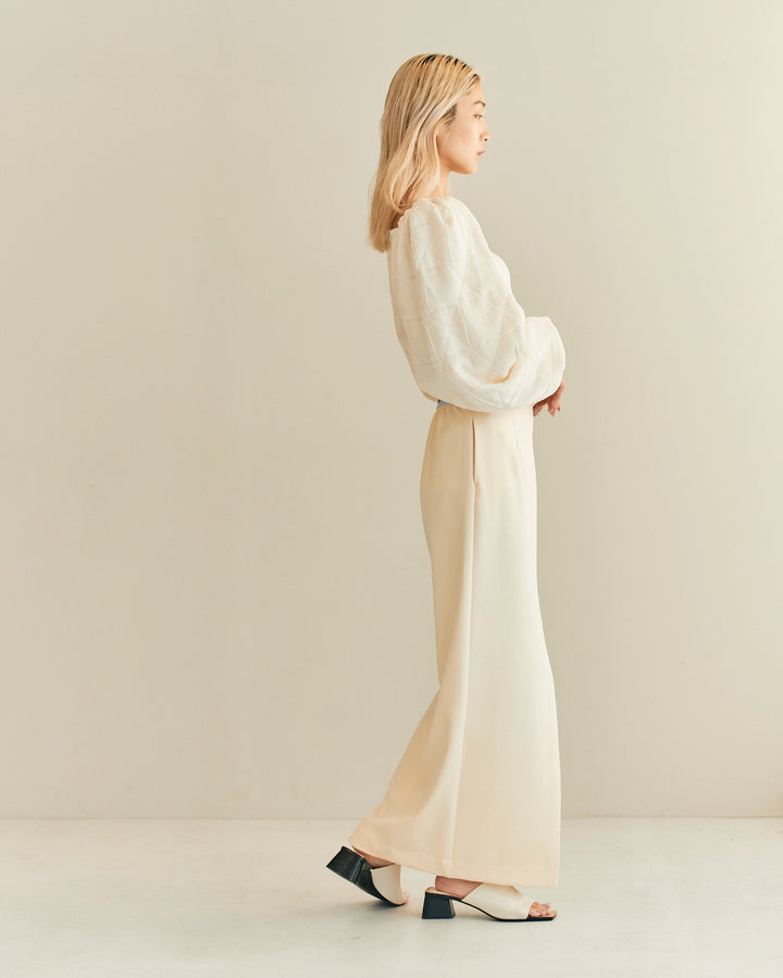 CONFLICTING POWER SLEEVE BLOUSE