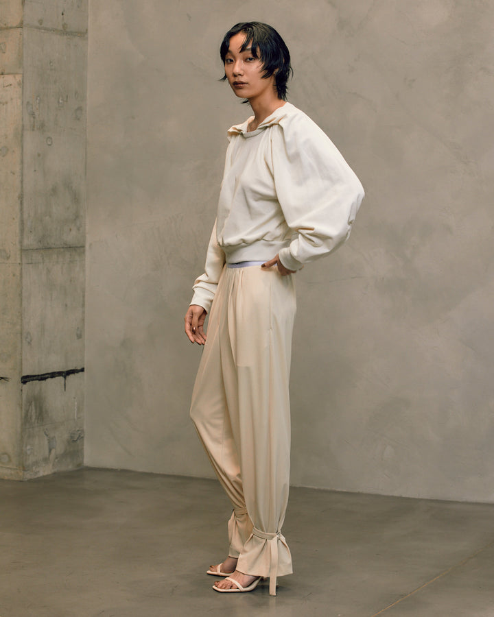 ANKLE BELT JERSEY PANTS