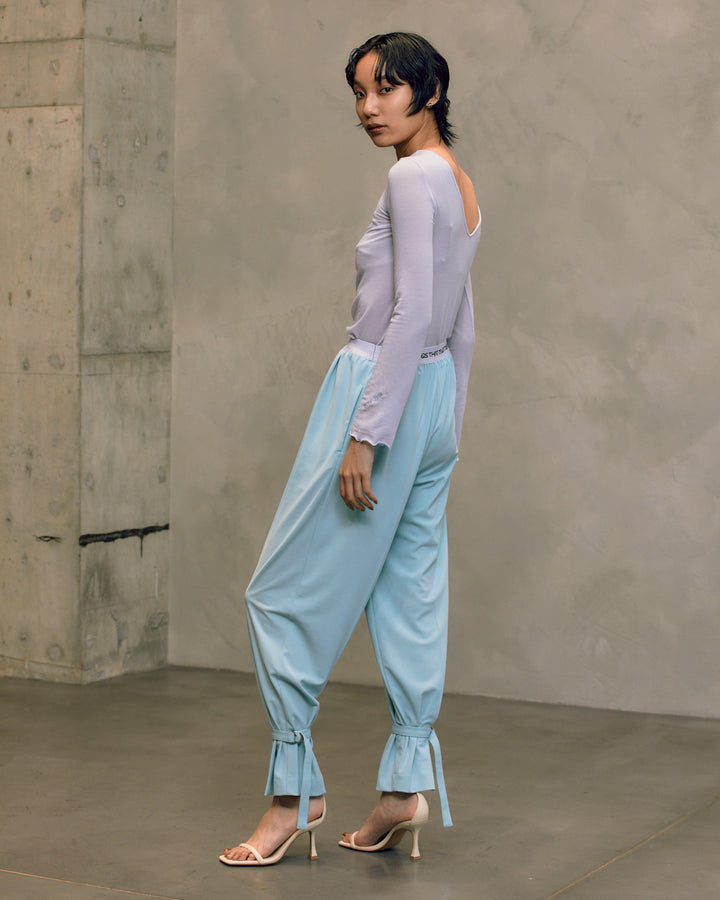 ANKLE BELT JERSEY PANTS