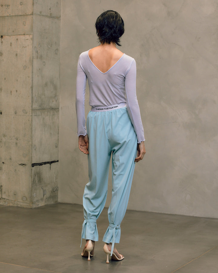 SHEER JERSEY TOPS(CASHMERE SILK MIX)