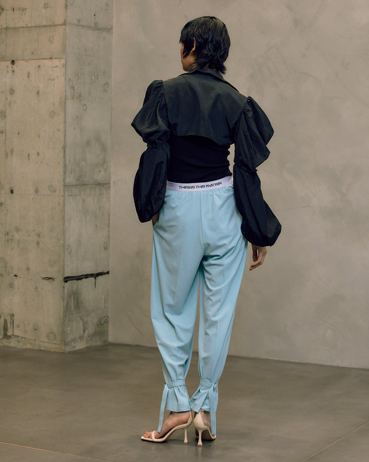 ANKLE BELT JERSEY PANTS