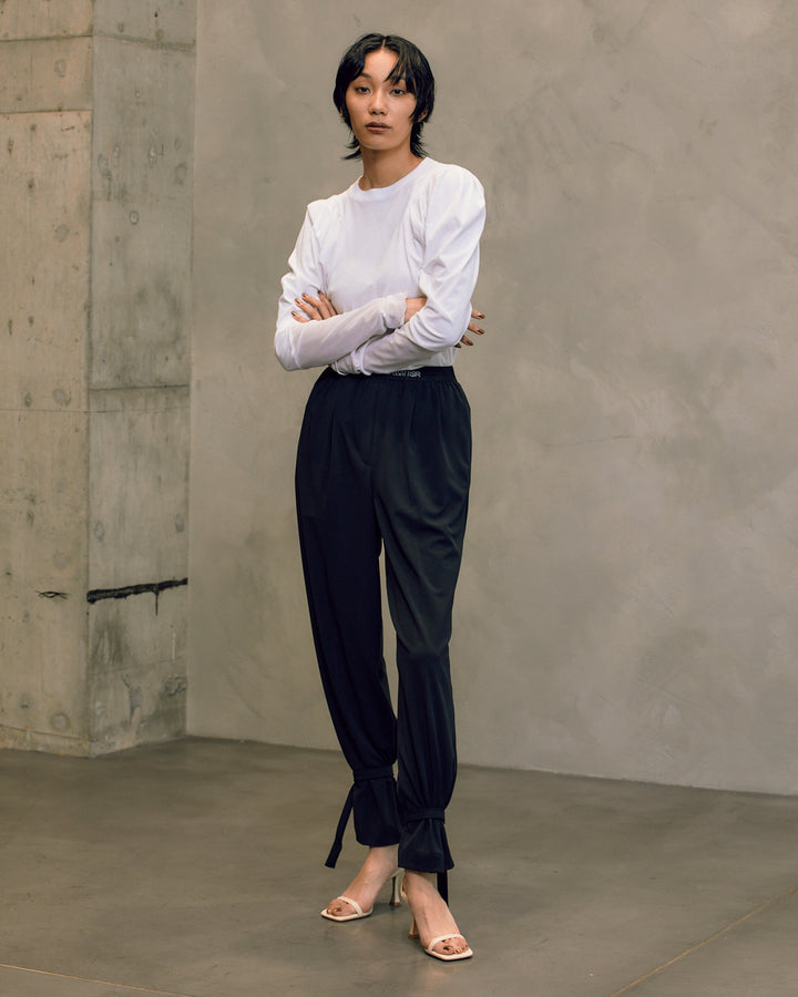 VOLUME SHOULDER TULLE CUT AND SEW TOPS
