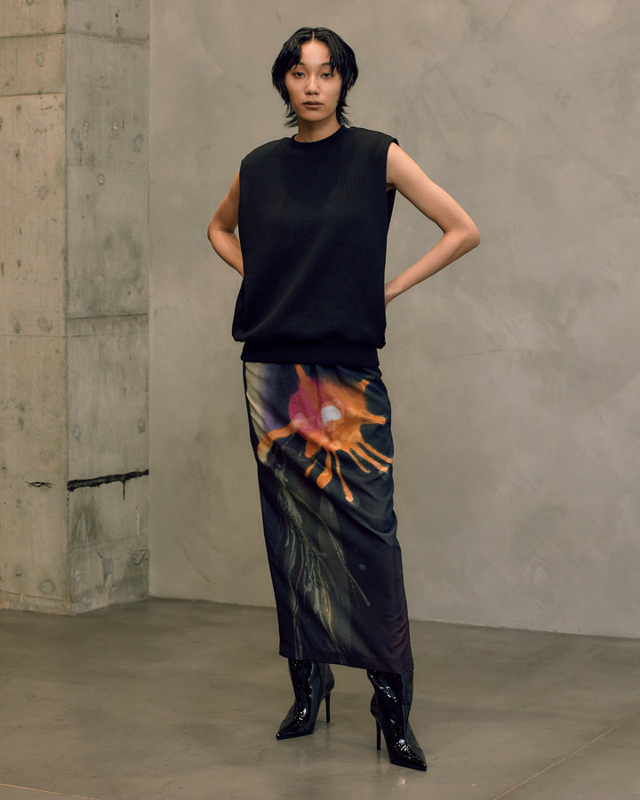 DRAWING HANABI NARROW SKIRT