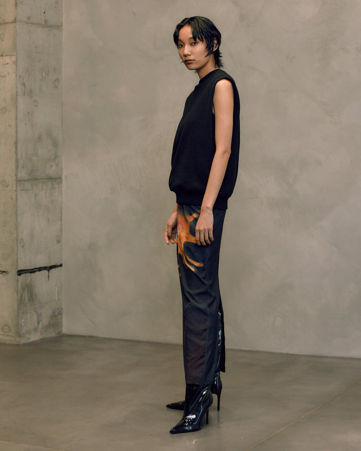 BOUCLE JERSEY SLEEVELESS TOPS