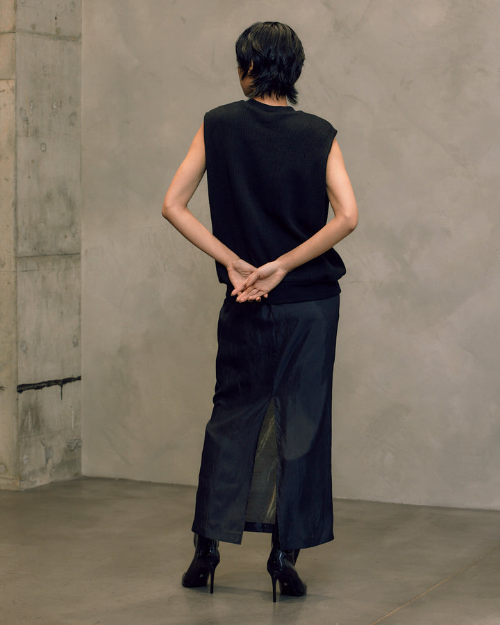 BOUCLE JERSEY SLEEVELESS TOPS