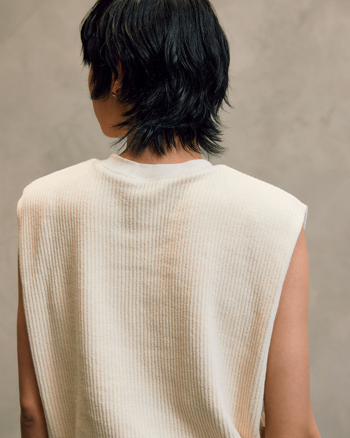 BOUCLE JERSEY SLEEVELESS TOPS