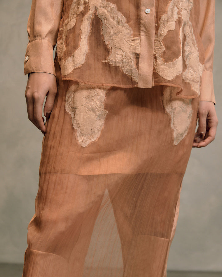 AFTERIMAGE SHEER NARROW SKIRT