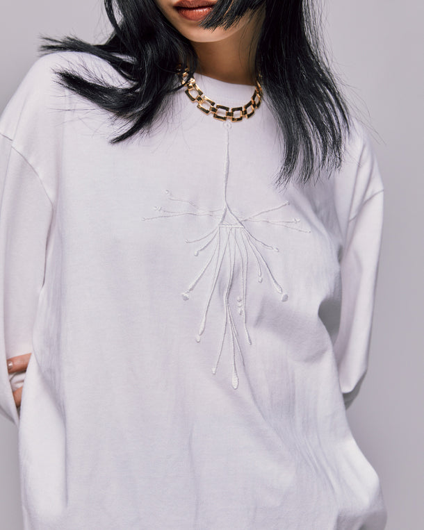 DRAWING HANABI EMBROIDERY T-SHIRT