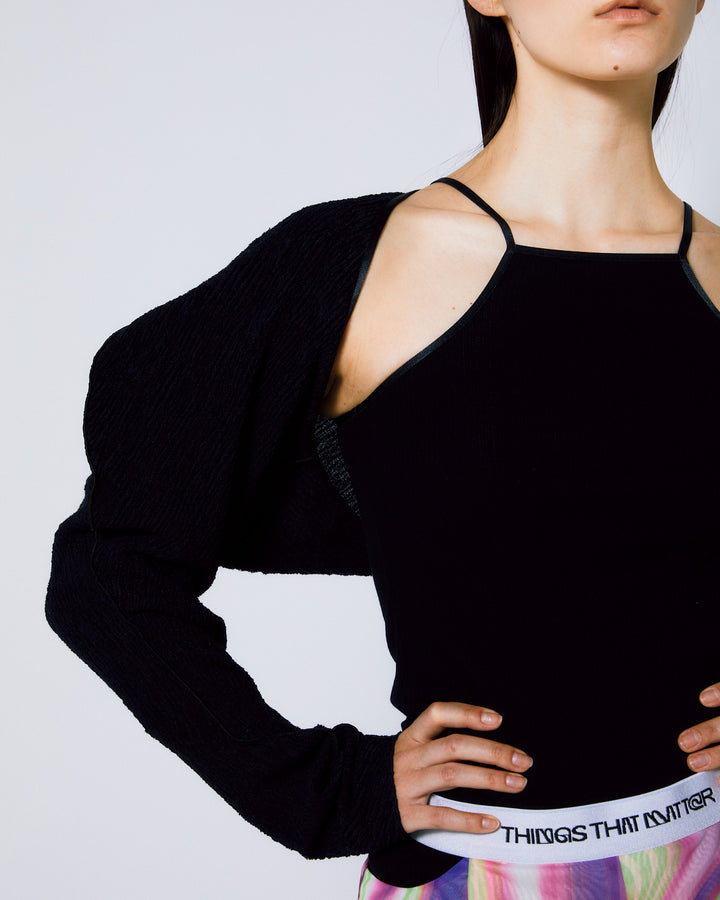 DIMENSION WARP BOLERO & CAMISOLE TOPS