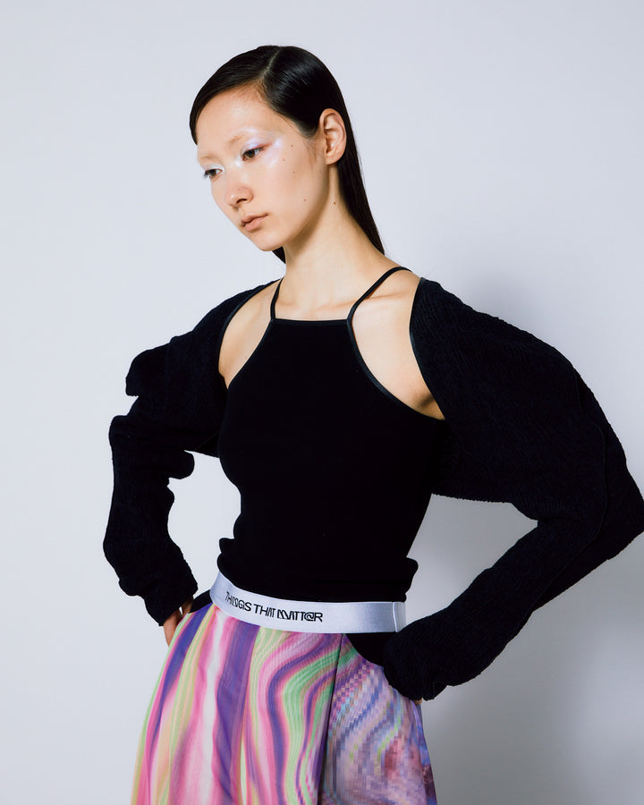 DIMENSION WARP BOLERO & CAMISOLE TOPS